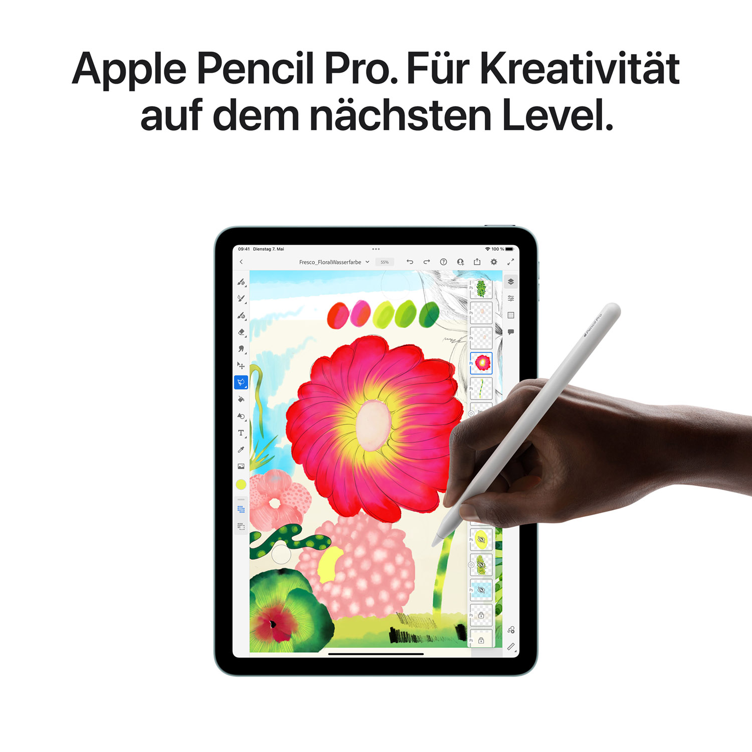 Apple iPad Air 11 Wi-Fi 128 GB Polarstern 6.Gen 2024