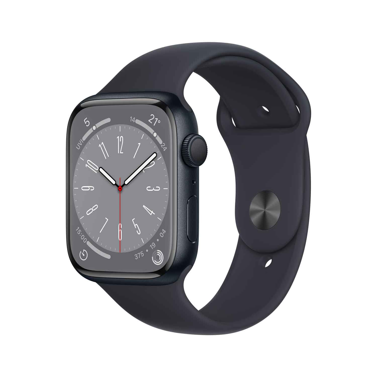 Apple Watch S8 Aluminium 45mm Mitternacht (Sportarmband mitternacht)