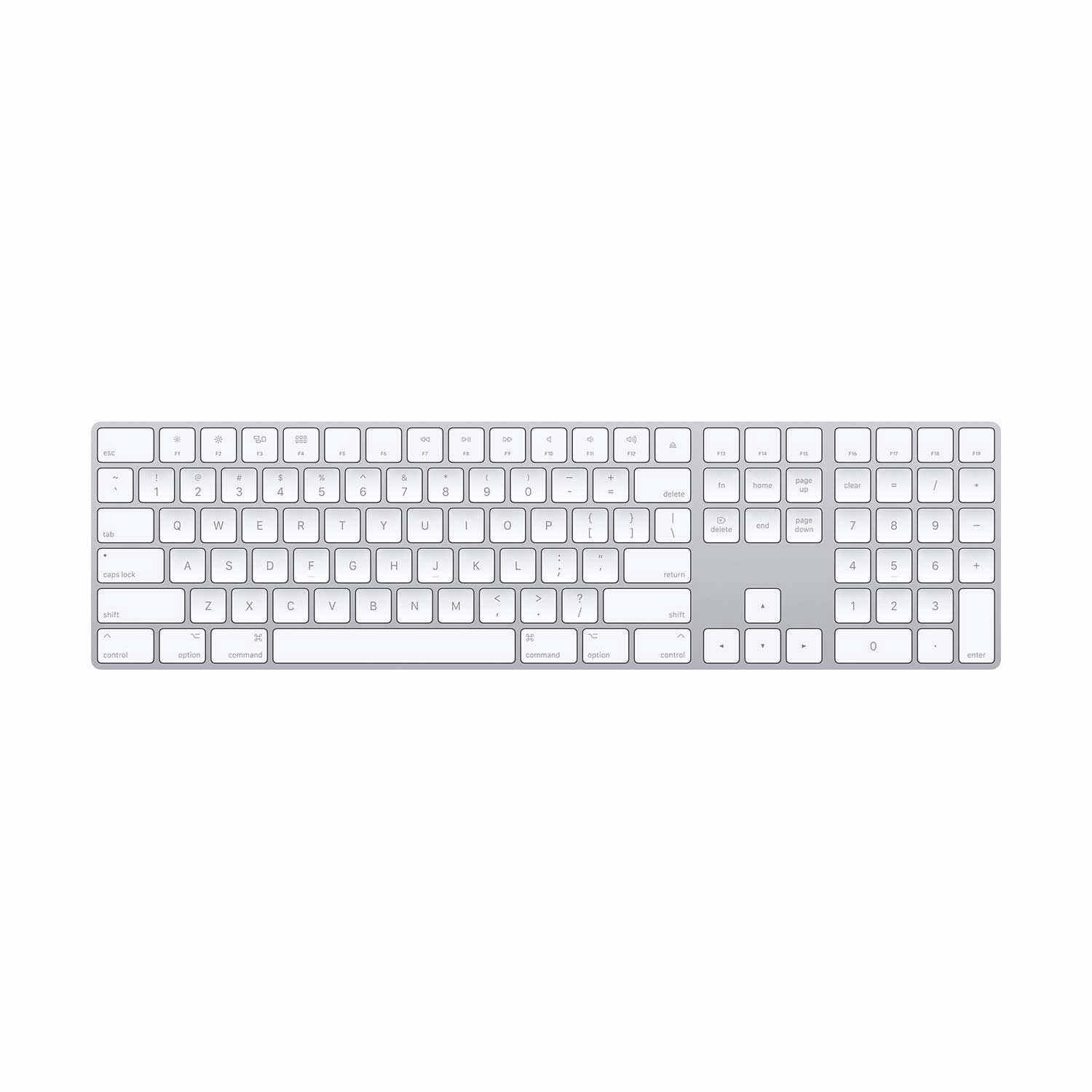 Apple Magic Keyboard mit Ziffernblock (DE) silber, (iMac/MacMini)